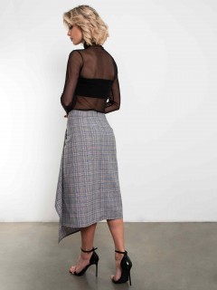 Юбка серая в клетку Kosmos(фото7)