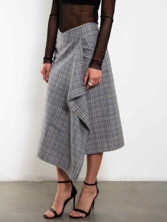 Юбка серая в клетку Kosmos(фото3)