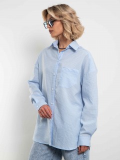 Рубашка в голубую клетку Kosmos(фото8)