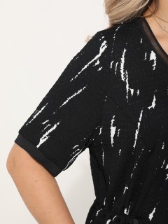 Платье чёрное с разрезами по бокам Dora(фото7)