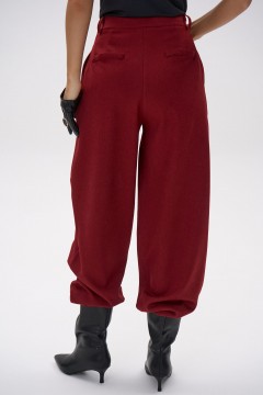 Брюки-алладины бордовые Elza(фото12)