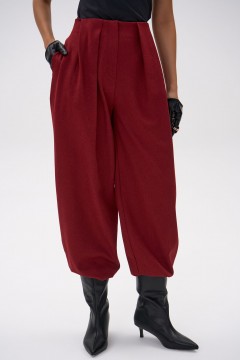 Брюки-алладины бордовые Elza(фото9)
