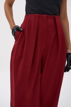 Брюки-алладины бордовые Elza(фото8)
