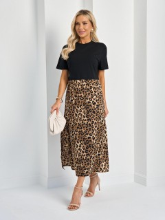 Платье длинное комбинированное Jetty(фото3)