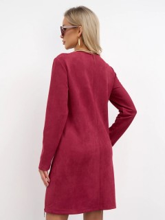 Платье бордовое из вельвета Jetty(фото11)