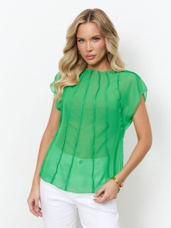 Блузка зелёная из креп-шифона Jetty(фото3)