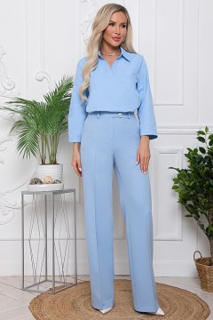 Брюки голубые с карманами Avili(фото4)