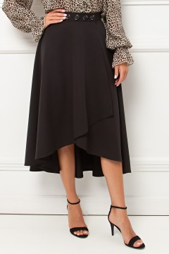 Юбка чёрная на запах Эмбер №3 Valentina(фото6)