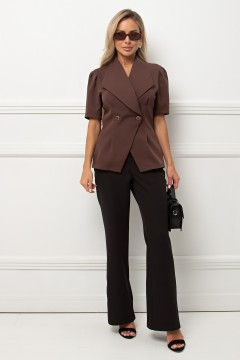 Брюки чёрные на каждый день Юлия №2 Valentina(фото2)