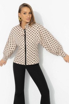 Жакет бежевый в горошек Charutti(фото3)