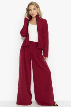 Костюм брючный бордовый спорт-шик Charutti(фото2)