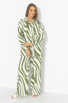 Костюм-двойка брючный с хищным принтом Charutti(фото2)