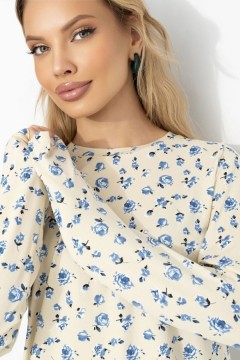 Лонгслив трикотажный с цветочным принтом Charutti(фото4)