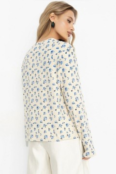 Лонгслив трикотажный с цветочным принтом Charutti(фото6)