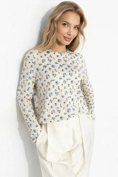 Лонгслив трикотажный с цветочным принтом Charutti