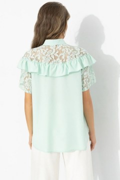 Рубашка нарядная мятного цвета Charutti(фото5)