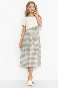 Платье в клетку с карманами Charutti