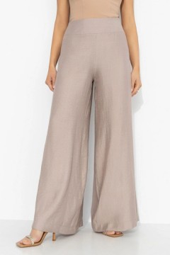 Брюки широкие серебристо-розового цвета Charutti(фото5)