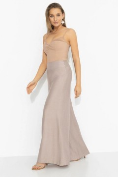 Брюки широкие серебристо-розового цвета Charutti(фото7)