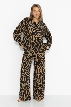 Костюм-двойка брючный с хищным принтом Charutti(фото2)