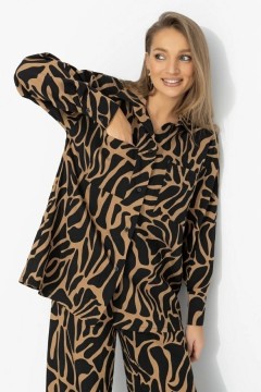 Костюм-двойка брючный с хищным принтом Charutti(фото3)