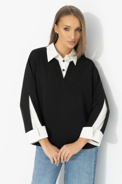 Блузка трикотажная с эффектом многослойности Charutti