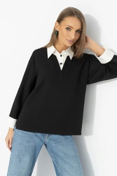Блузка трикотажная с эффектом многослойности Charutti(фото2)