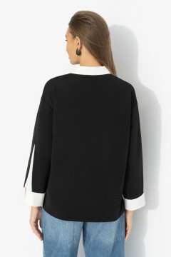 Блузка трикотажная с эффектом многослойности Charutti(фото5)