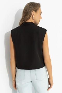 Жилет чёрный дизайнерский Charutti(фото6)