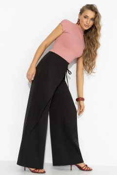 Брюки чёрные с акцентным дизайном Charutti(фото2)