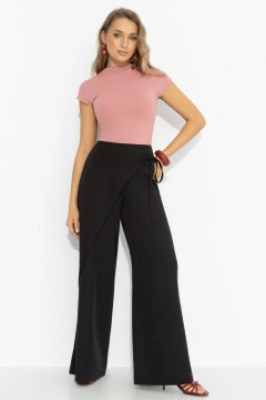 Брюки чёрные с акцентным дизайном Charutti(фото8)