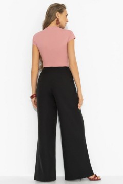 Брюки чёрные с акцентным дизайном Charutti(фото7)