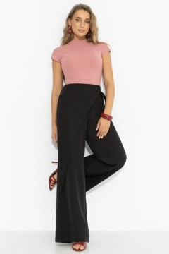 Брюки чёрные с акцентным дизайном Charutti(фото5)