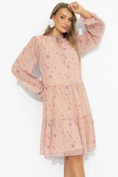 Платье розовое в стиле бохо Charutti