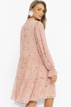 Платье розовое в стиле бохо Charutti(фото6)