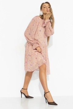 Платье розовое в стиле бохо Charutti(фото7)