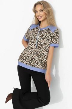 Футболка трикотажная с хищным принтом Charutti(фото3)