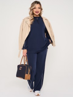 Джемпер из трикотажа тёмно-синего цвета Dora(фото5)