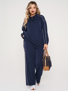 Джемпер из трикотажа тёмно-синего цвета Dora(фото8)