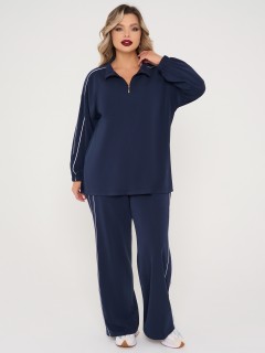 Джемпер из трикотажа тёмно-синего цвета Dora(фото6)