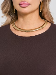 Платье длинное нарядное шоколадного цвета Dora(фото4)