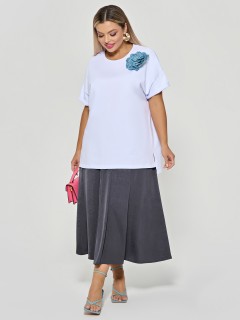 Футболка трикотажная с брошью Dora(фото5)