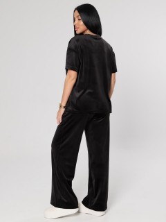 Костюм велюровый чёрный с брюками Iv-capriz(фото8)