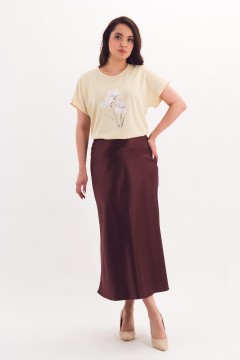 Блузка жёлтого цвета с коротким рукавом Braslava(фото2)