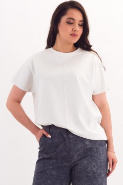 Футболка трикотажная белого цвета Braslava