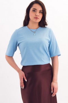 Футболка трикотажная голубая Braslava