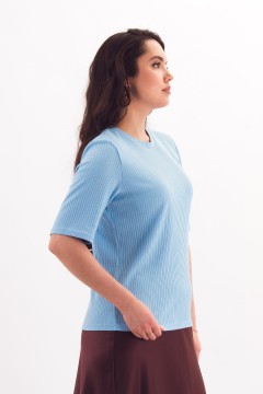 Футболка трикотажная голубая Braslava(фото5)