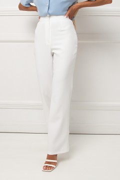 Брюки белые на каждый день Юлия №1 Valentina(фото4)