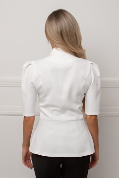 Жакет белый с короткими рукавами Сьюзанн №1 Valentina(фото6)