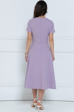 Платье лавандового цвета в мелкий горошек Diolche(фото5)